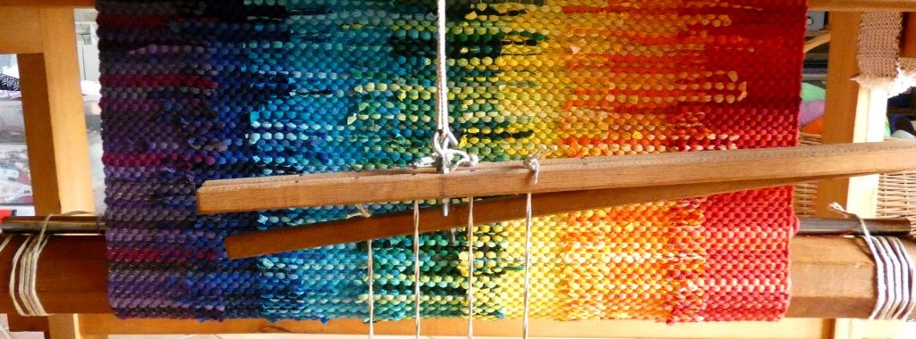 Tapis recyclé en t-shirts