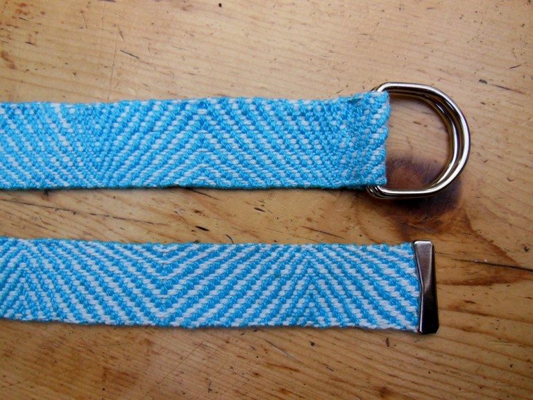 Métier d'Antan: Ceinture tissée en coton