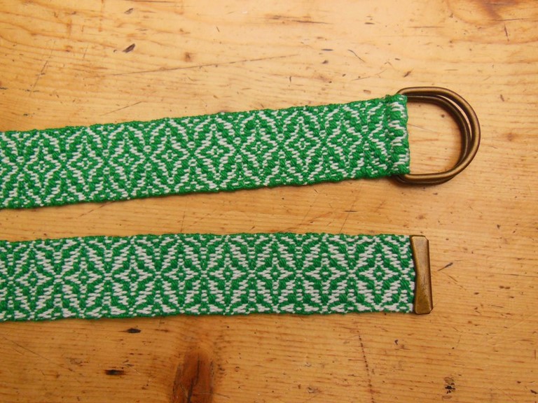 Métier d'Antan: Ceinture tissée en coton