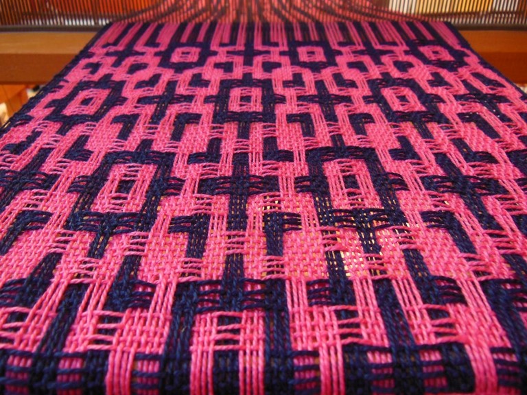 Métier d'Antan: Echarpe tissée en coton