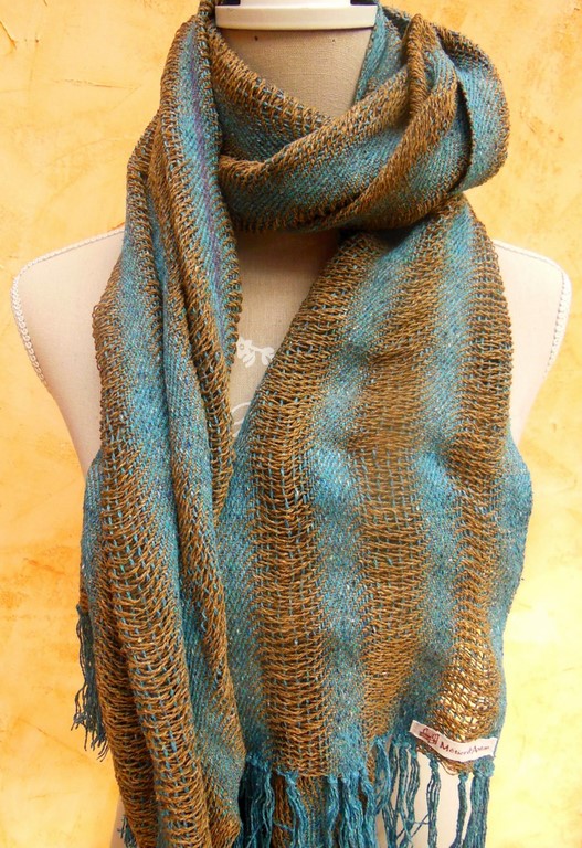 Echarpe en soie sauvage