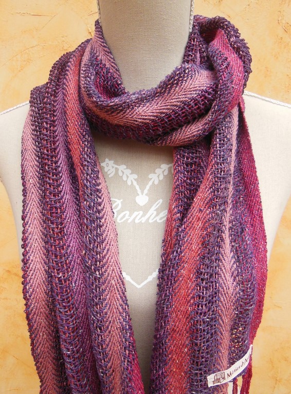 Echarpe en soie sauvage