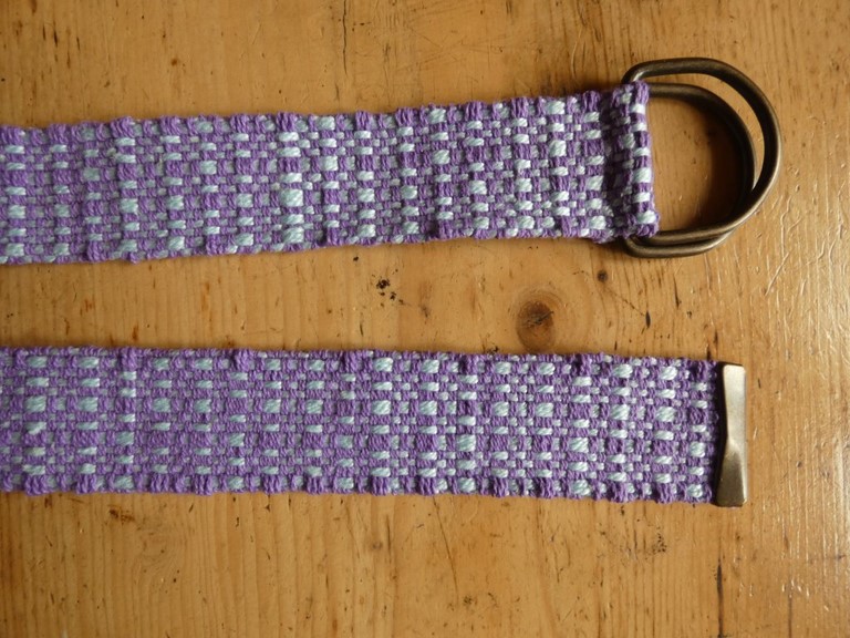 Métier d'Antan: Ceinture tissée en coton