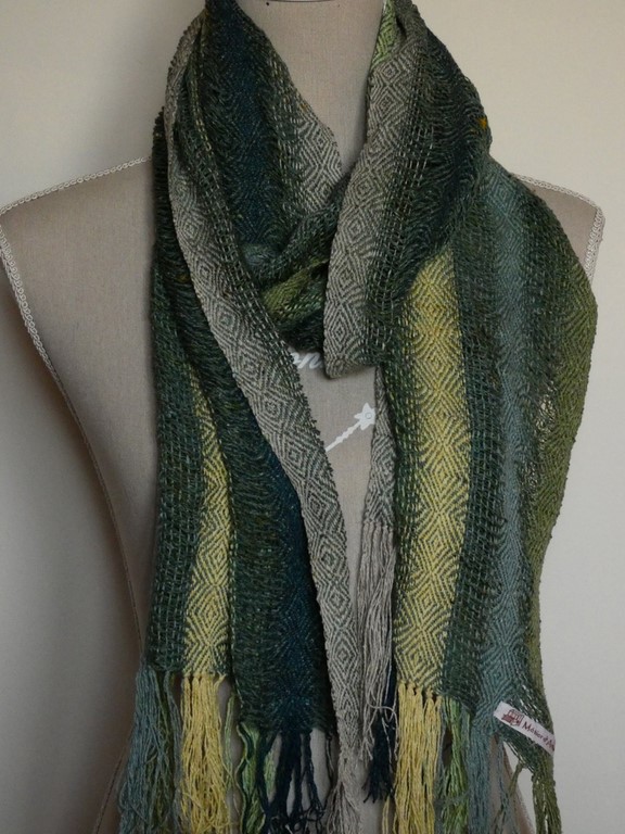 Echarpe en soie sauvage