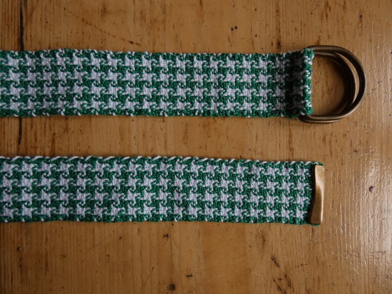 Métier d'Antan: Ceinture tissée en coton