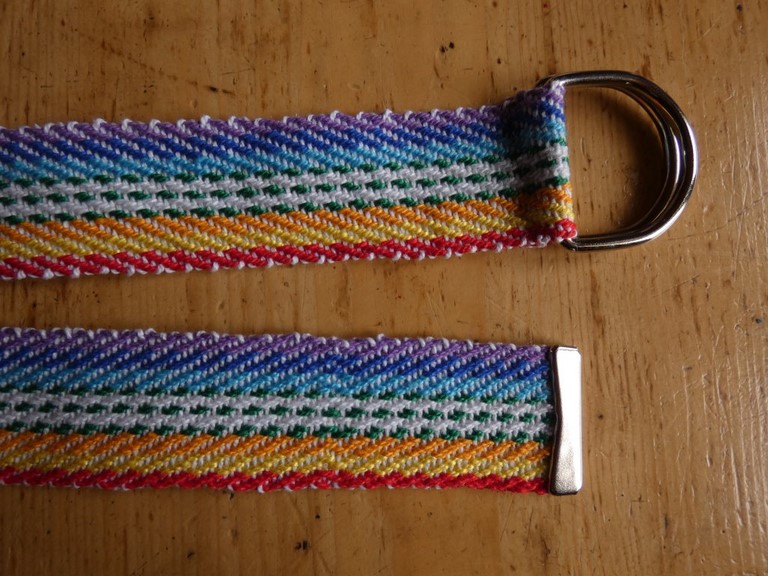 Métier d'Antan: Ceinture tissée en coton