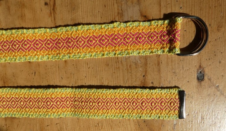 Métier d'Antan: Ceinture tissée en coton