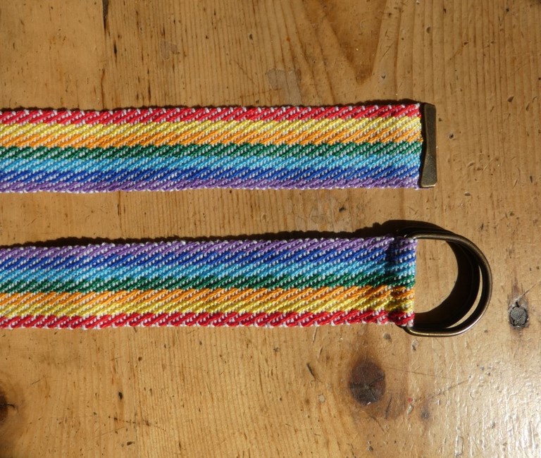 Métier d'Antan: Ceinture tissée en coton