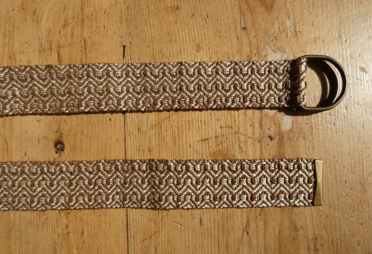 Métier d'Antan: Ceinture tissée en coton
