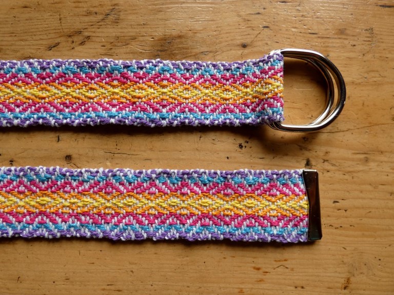 Métier d'Antan: Ceinture tissée en coton