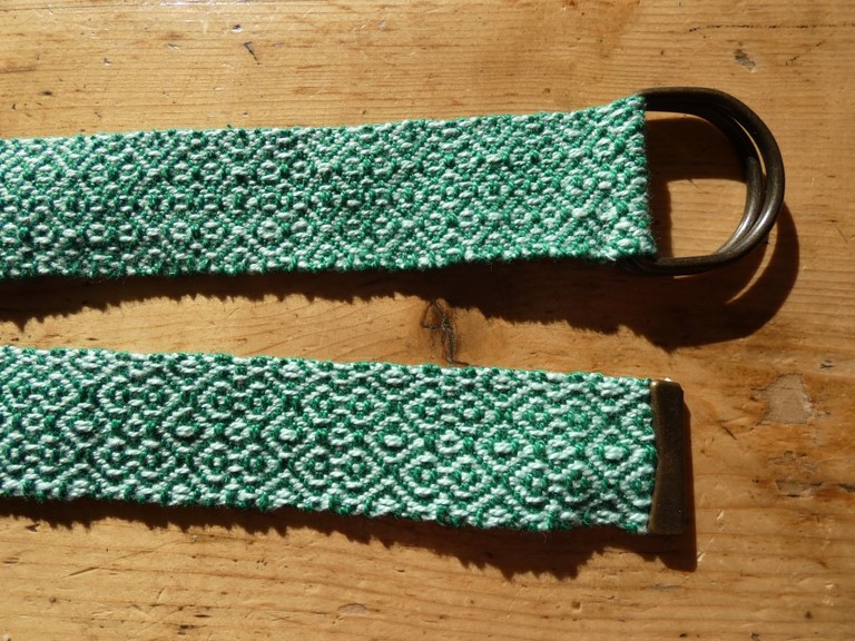 Métier d'Antan: Ceinture tissée en coton