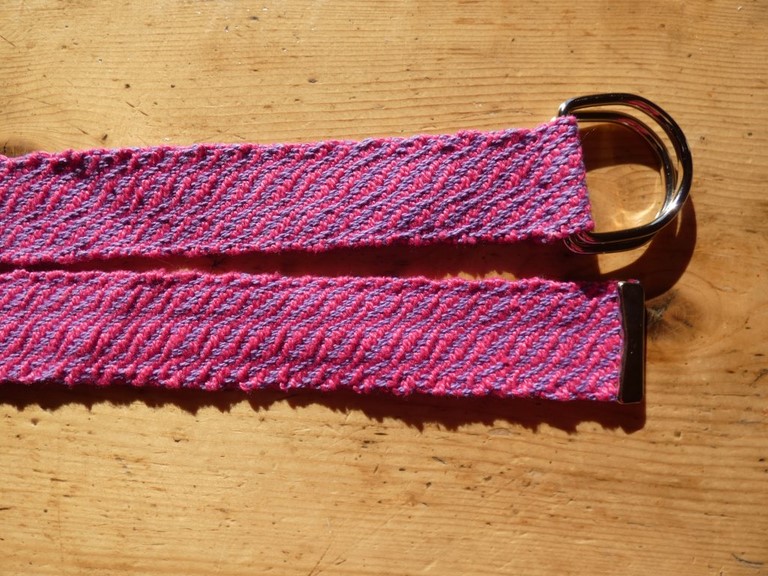 Métier d'Antan: Ceinture tissée en coton