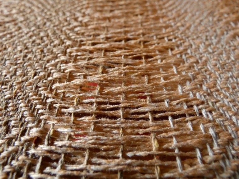 Métier d'Antan: Echarpe tissée en soie sauvage