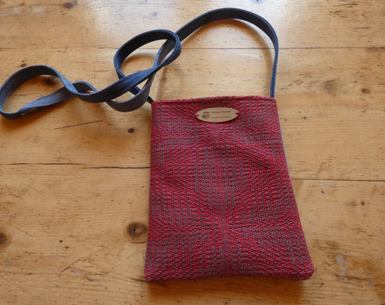 Métier d'antan: Sac tissé + jeans recyclé