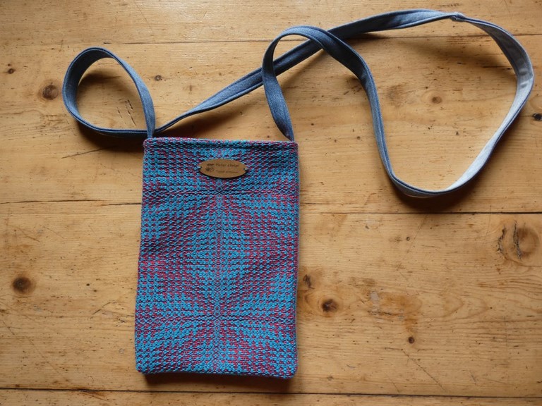 Métier d'antan: Sac tissé + jeans recyclé