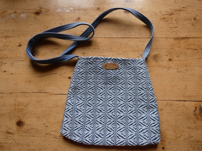 Métier d'antan: Sac tissé + jeans recyclé