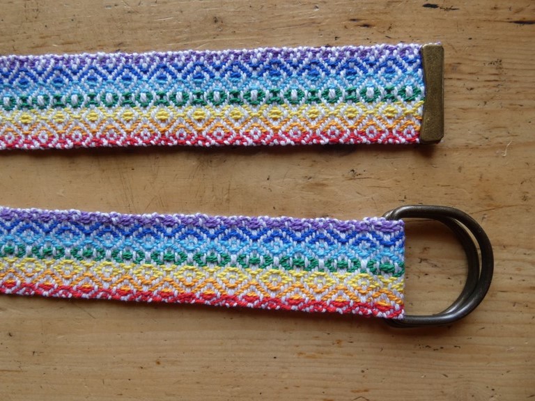 Métier d'Antan: Ceinture tissée en coton