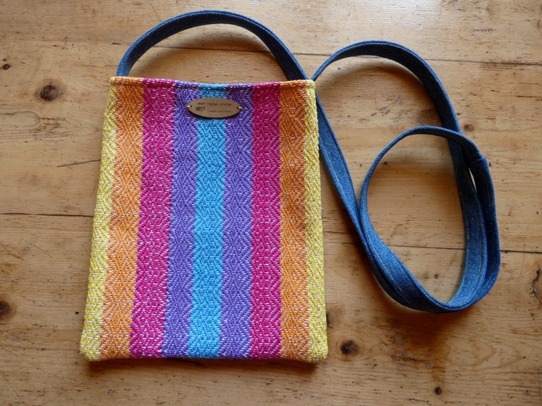 Métier d'Antan: Sac tissé + jeans recyclé