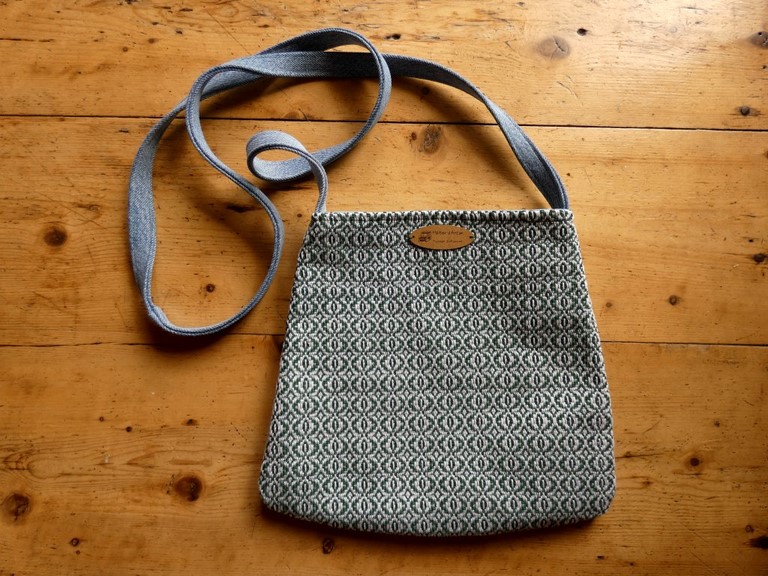Métier d'antan: Sac tissé + jeans recyclé