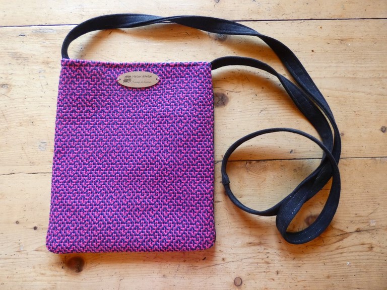 Métier d'antan: Sac tissé + jeans recyclé