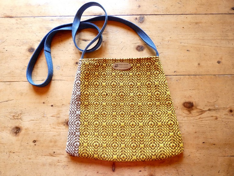 Métier d'antan: Sac tissé + jeans recyclé