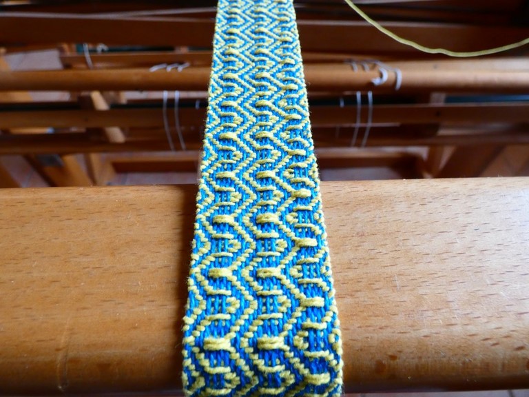 Métier d'Antan: Ceinture tissée en coton