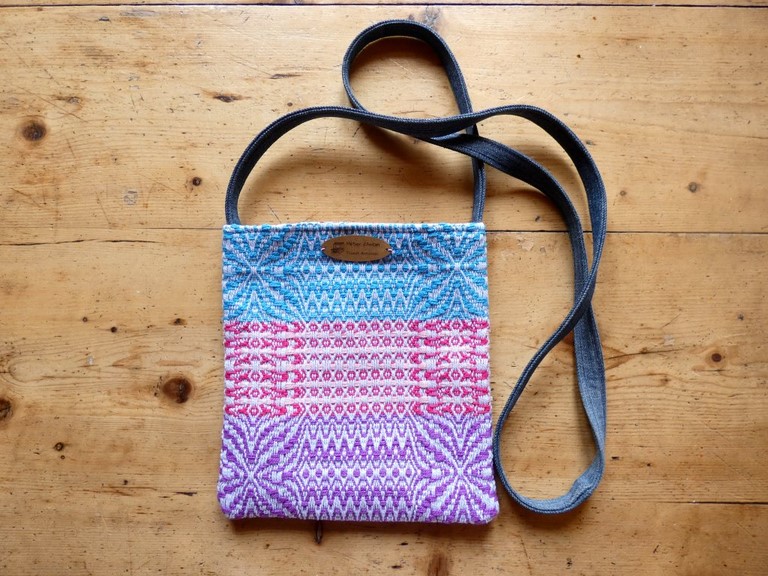 Métier d'antan: Sac tissé + jeans recyclé