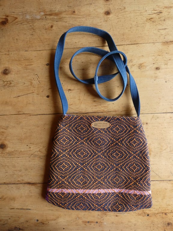 Métier d'antan: Sac tissé + jeans recyclé