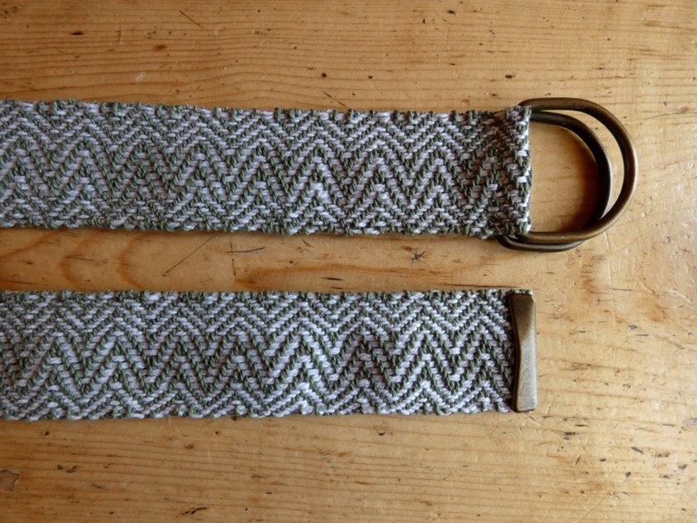 Métier d'Antan: Ceinture tissée en coton