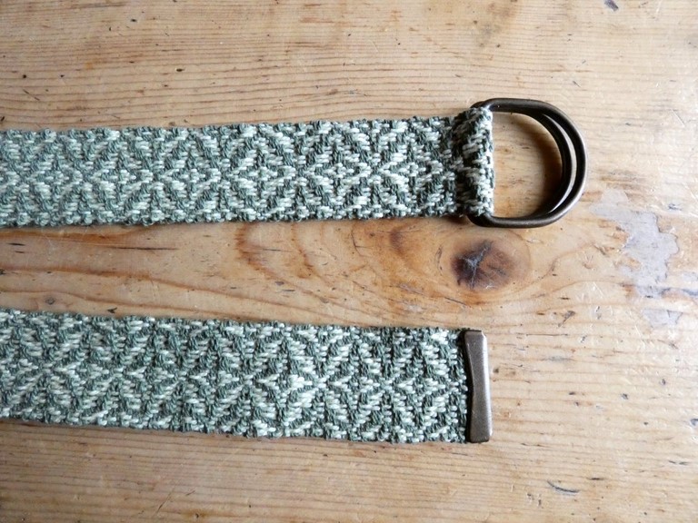 Métier d'Antan: Ceinture tissée en coton