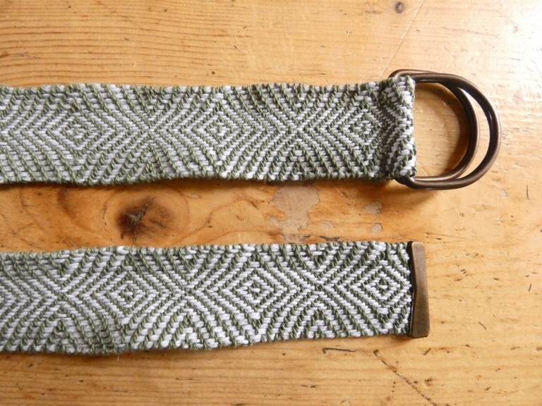 Métier d'Antan: Ceinture tissée en coton