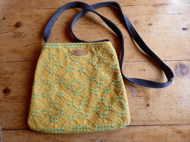 Sac tissé + jeans recyclé Métier d'antan: Sac tissé + jeans recyclé