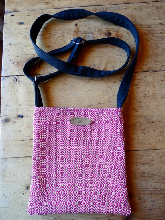 Métier d'antan: Sac tissé + jeans recyclé