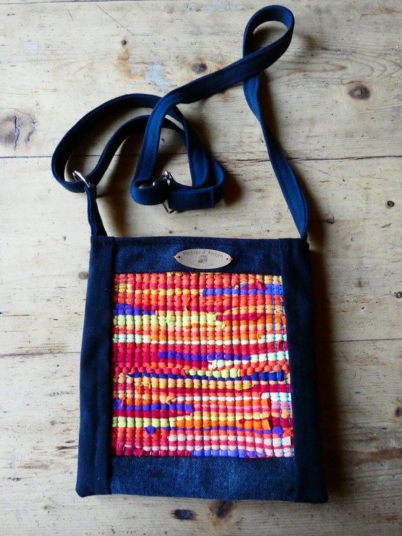 Sac tissé + jeans recyclé Métier d'antan: Sac tissé + jeans recyclé