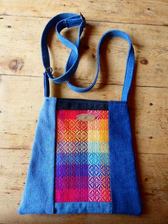 Sac tissé + jeans recyclé Métier d'antan: Sac tissé + jeans recyclé