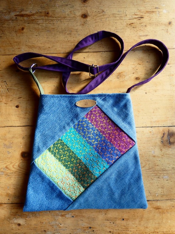 Sac tissé + jeans recyclé Métier d'antan: Sac tissé + jeans recyclé