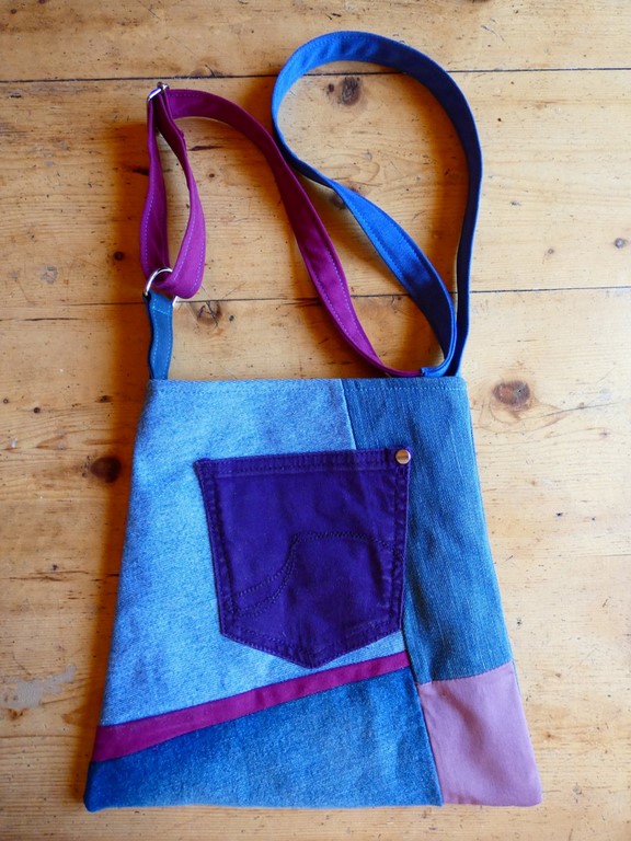 Sac tissé + jeans recyclé Métier d'antan: Sac tissé + jeans recyclé