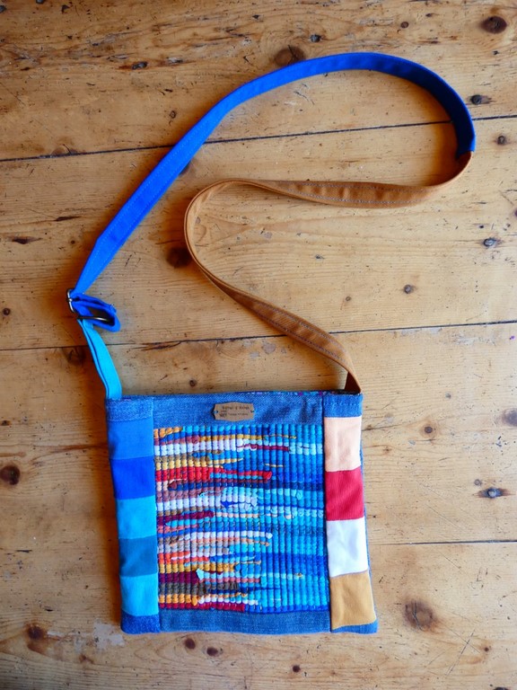 Sac tissé + jeans recyclé Métier d'antan: Sac tissé + jeans recyclé