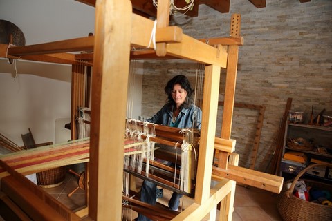 Métier d'Antan: Métier à tisser 4 cadres