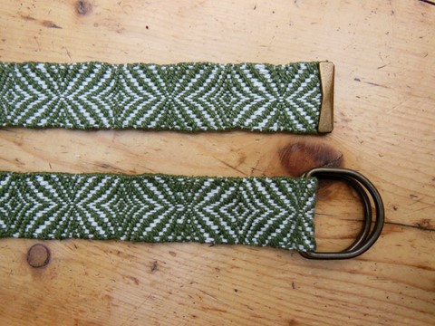 Métier d'Antan: Ceinture tissée en coton