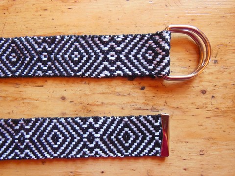 Métier d'Antan: Ceinture tissée en coton