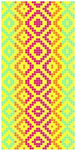 Métier d'Antan: Ceinture tissée en coton