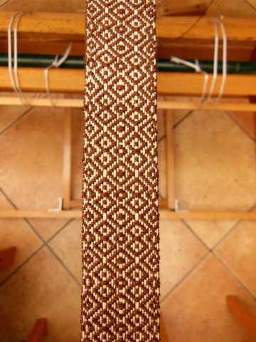 Métier d'Antan: Ceinture tissée en coton