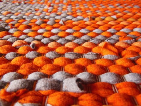 Métier d'Antan: Tapis en t-shirt coton recyclé