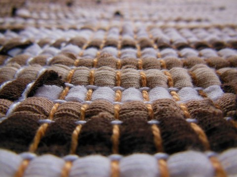 Métier d'Antan: Tapis en t-shirt coton recyclé