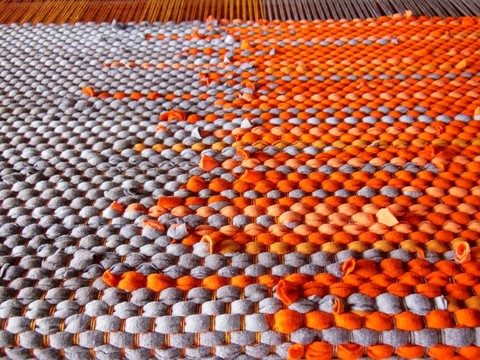 Tapis en t-shirt coton recyclé