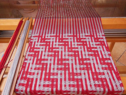 Métier d'Antan: Motif Deflected Weave sur 8 cadres