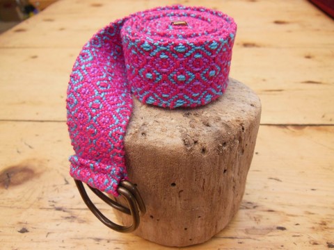 Métier d'Antan: Ceinture tissée en coton