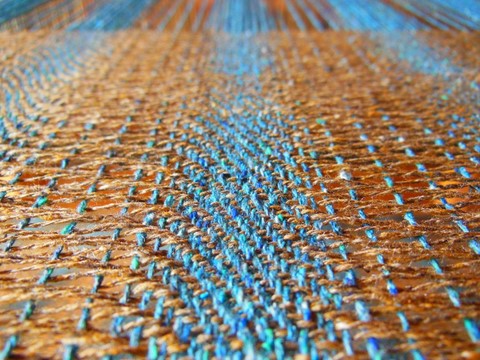 Echarpe en soie sauvage