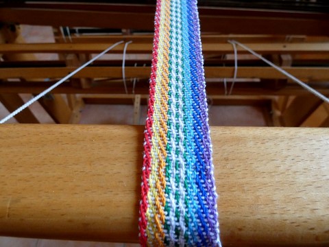 Métier d'Antan: Ceinture tissée en coton